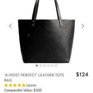 Almost Perfect Black Leather Tote
